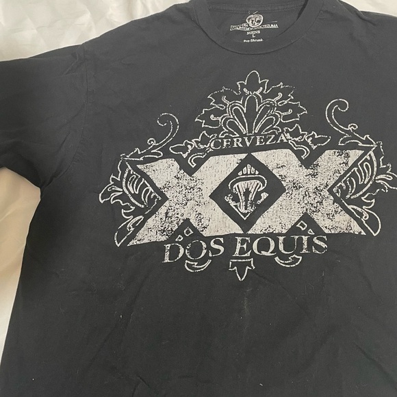 Dos Equis - Black Graphic T-Shirt - Picture 2 of 4